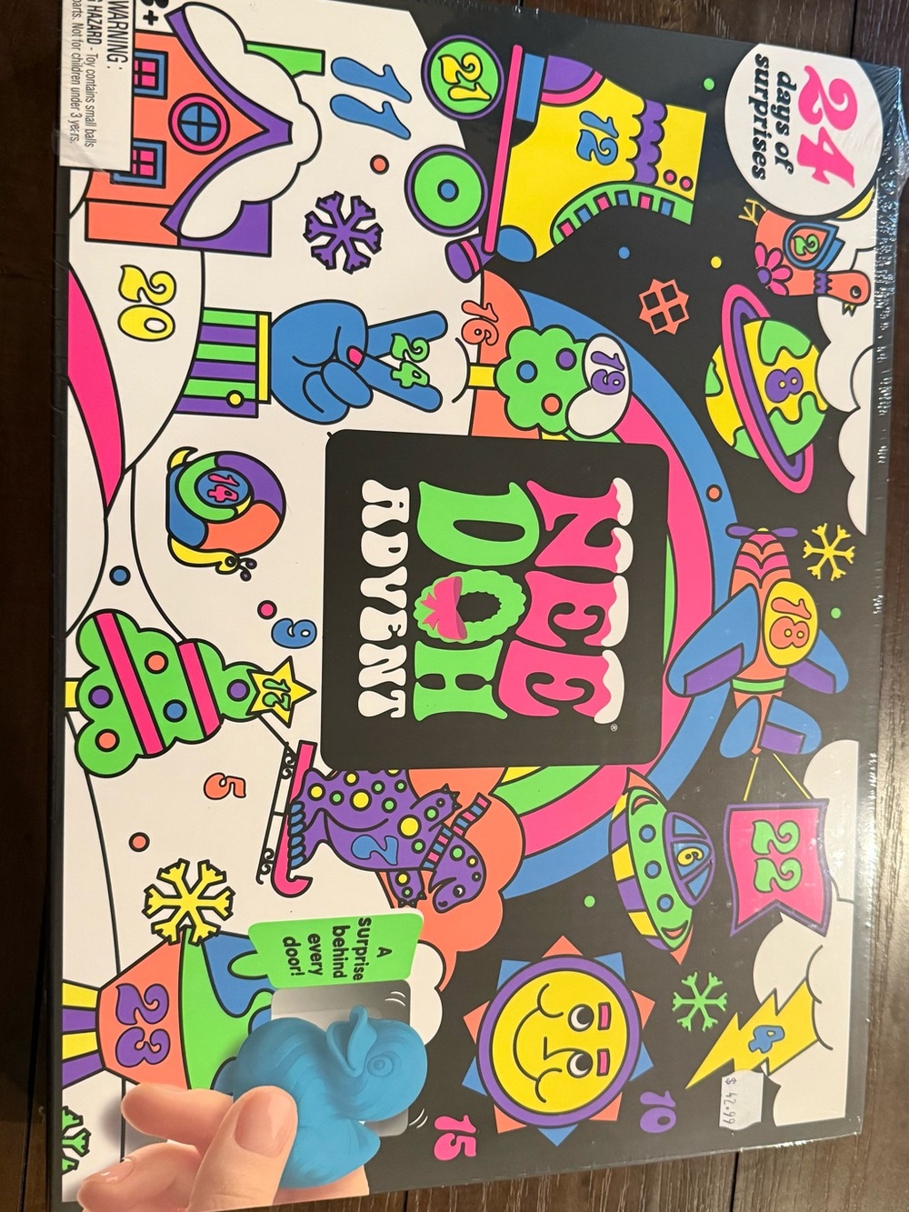 Noel Doh Advent Kids Surprise Calendar - Bright Multicolor